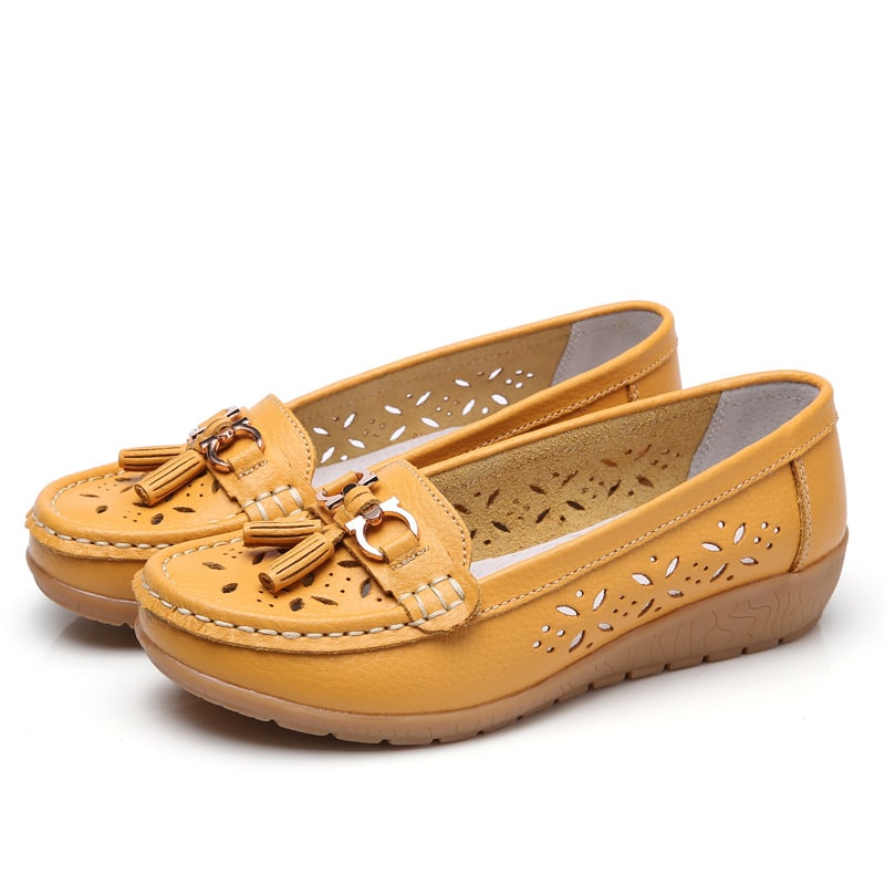 Geperforeerde zomerloafers voor dames