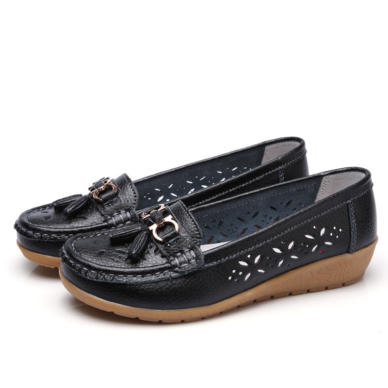 Geperforeerde zomerloafers voor dames