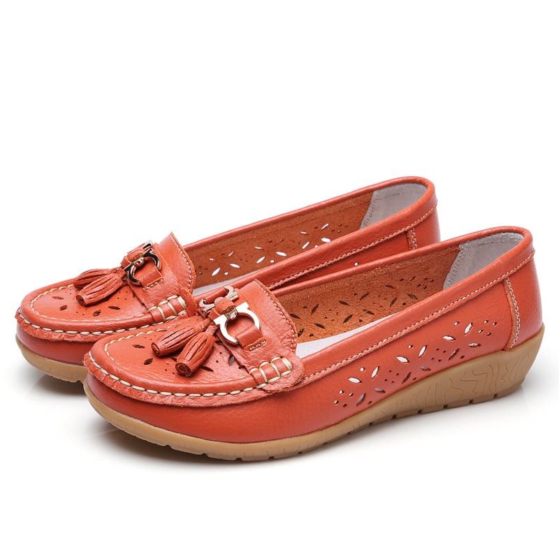Geperforeerde zomerloafers voor dames