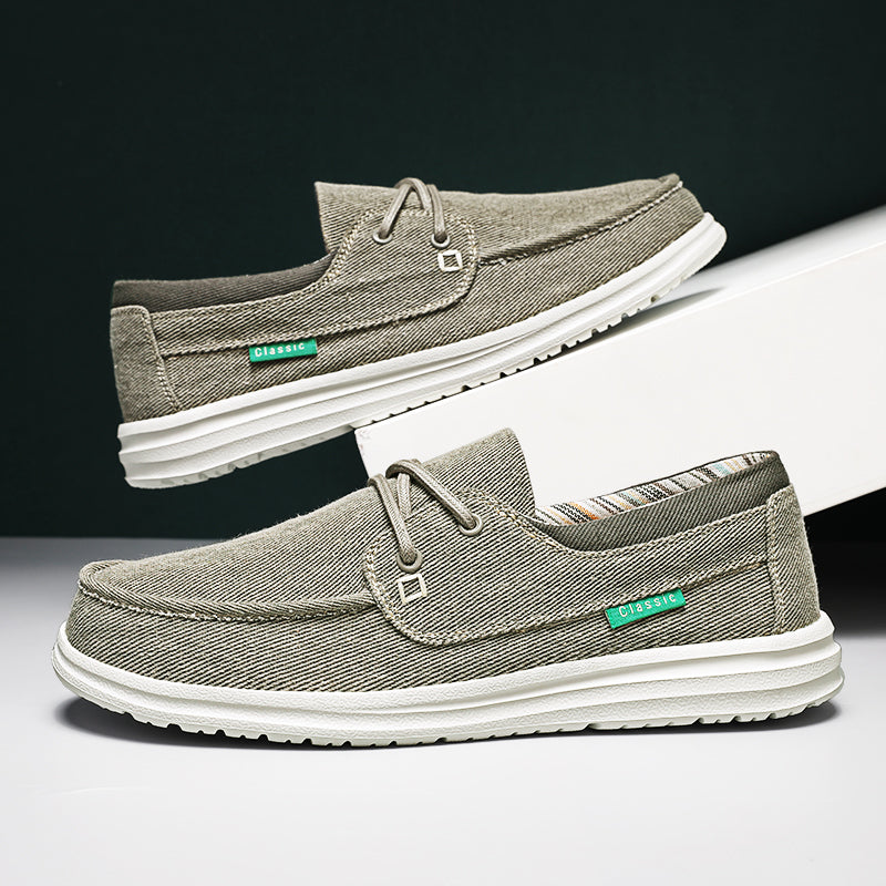 Orthopedische canvas loafers met zachte zolen voor heren