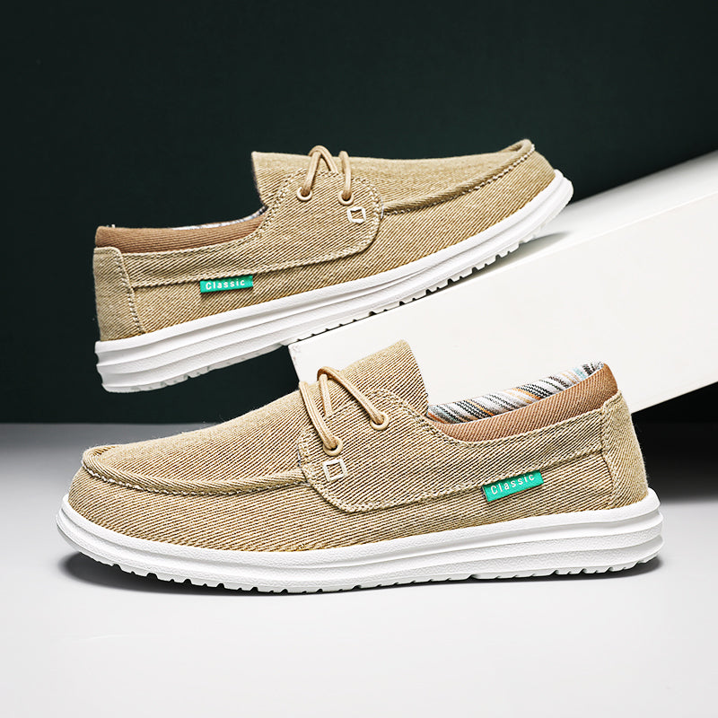 Orthopedische canvas loafers met zachte zolen voor heren