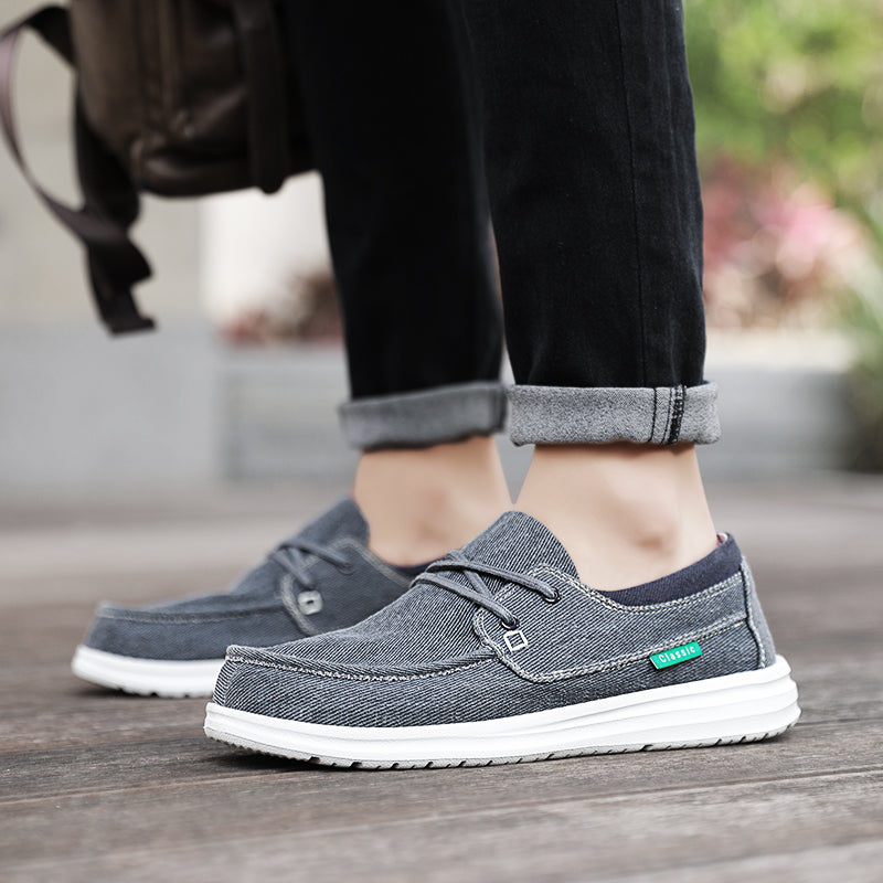 Orthopedische canvas loafers met zachte zolen voor heren