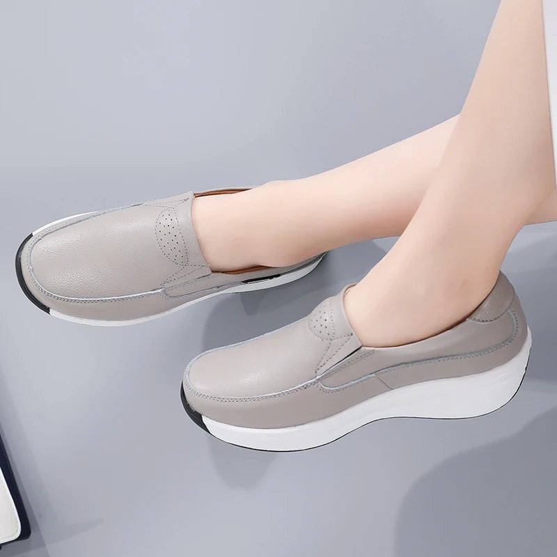 Orthopedische loafers met sleehak voor dames