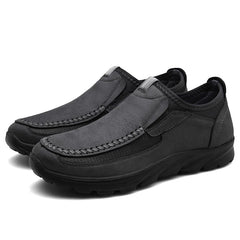 Orthopedische en casual mocassins voor heren, Grijze