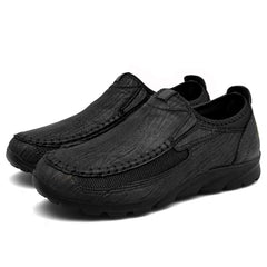 Orthopedische en casual mocassins voor heren, Zwart