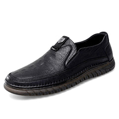 Orthopedische instap-loafers voor heren, Zwart