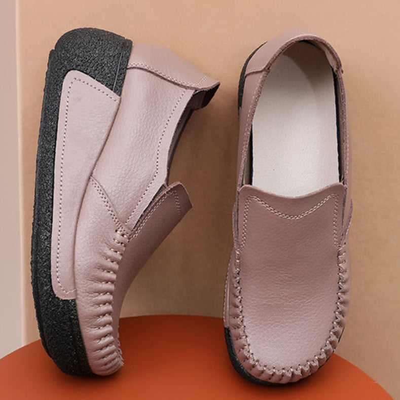 Orthopedische loafers met zwarte zool voor dames
