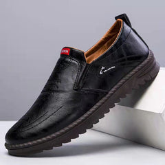 Orthopedische loafers met dikke zool voor heren, Zwart