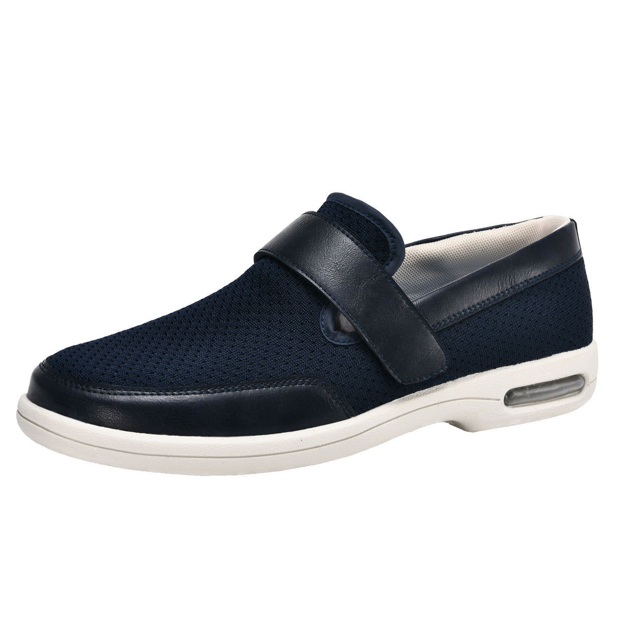 Soepele orthopedische mocassins met brede opening voor heren