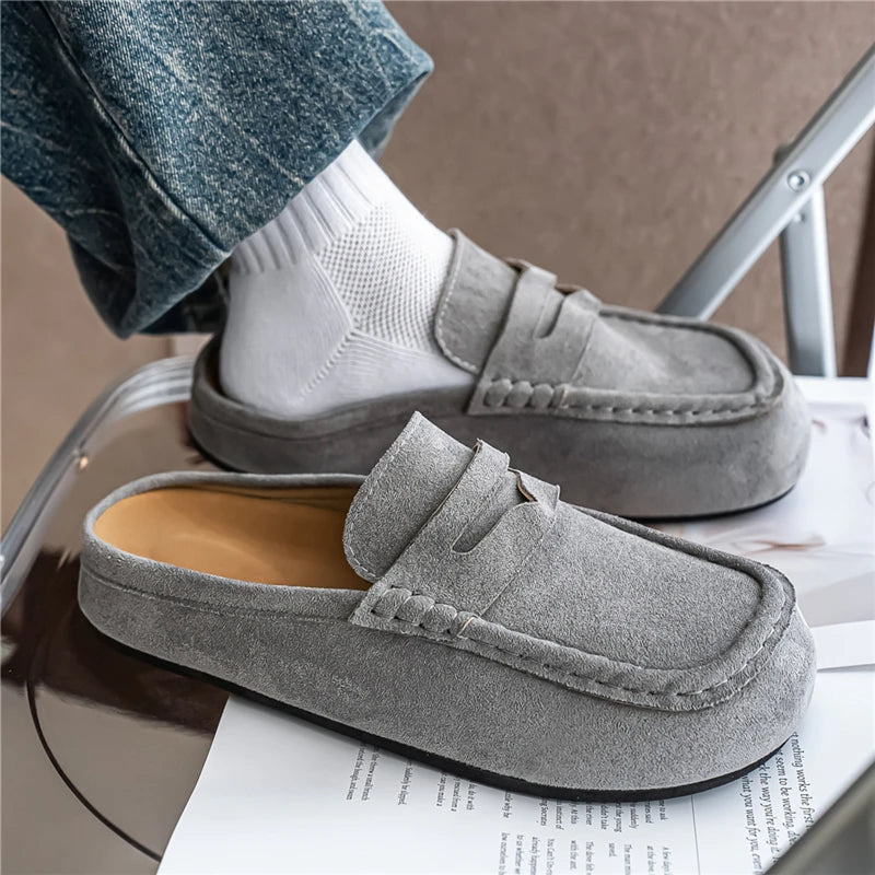 Penny loafer muiltje heren in beige