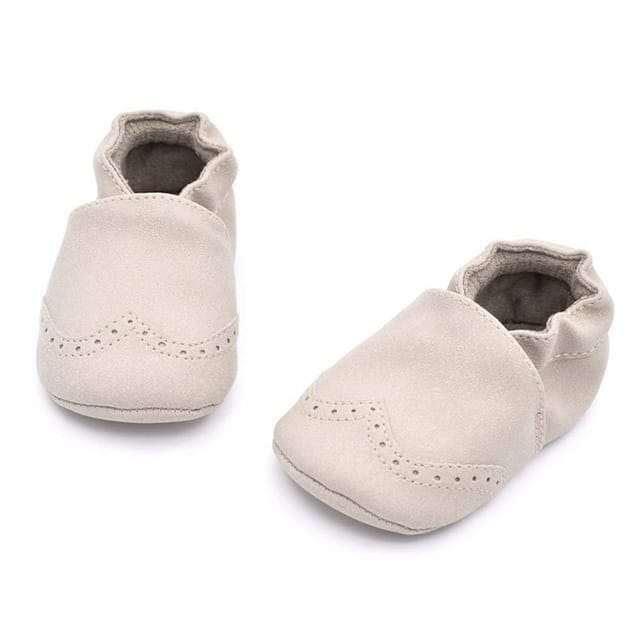 Kleine leren mocassin voor baby