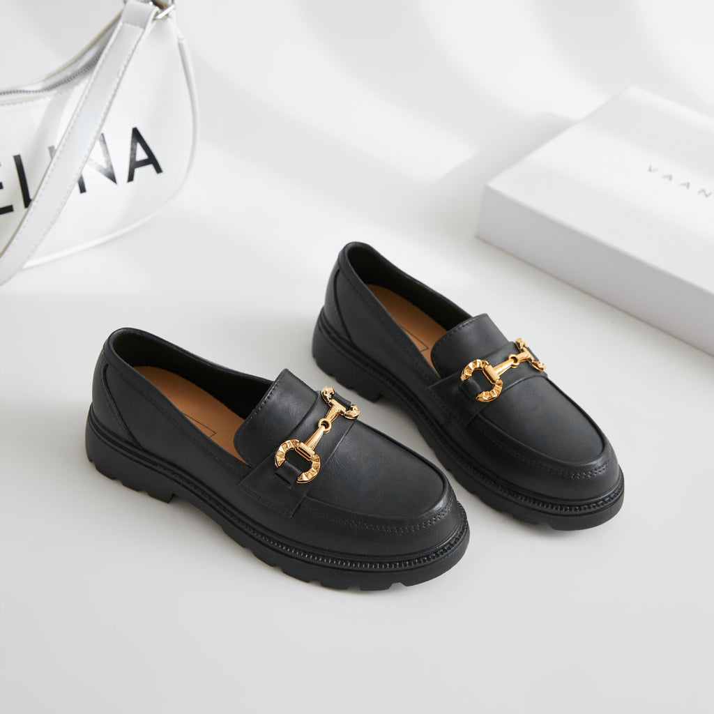 Plateauschoenen met metalen ketting voor dames