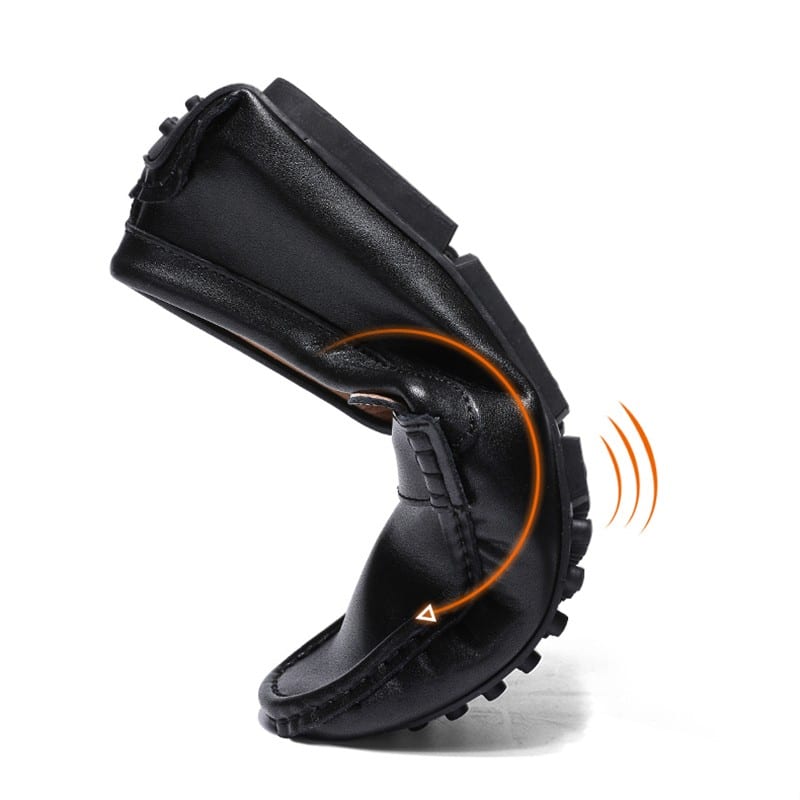 bruine leren mocassin