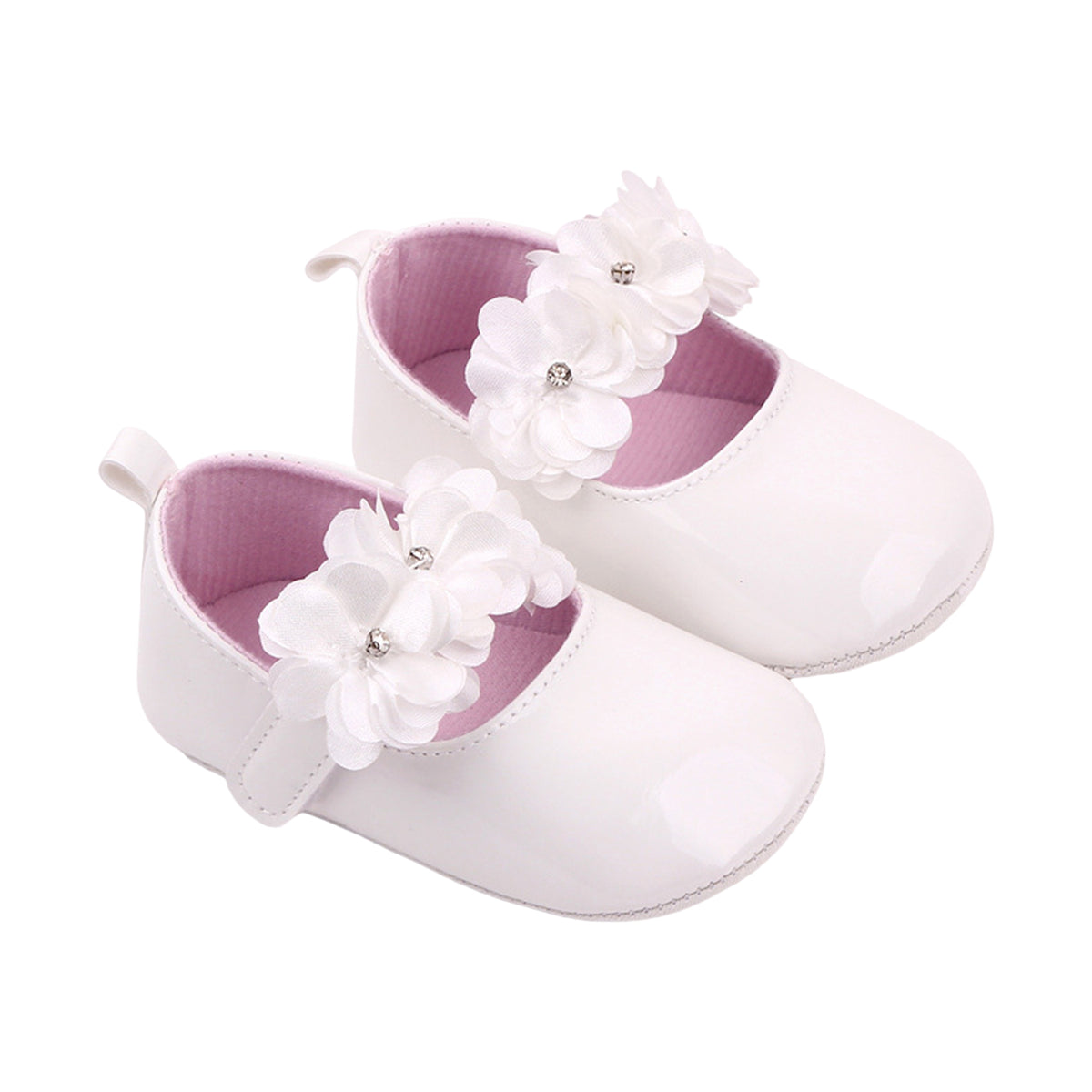 Schattige bloemen mocassins voor babymeisje