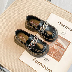Schoolloafers met zachte zolen, Zwart