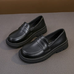 Loafers met dikke zool voor jongens, Zwart