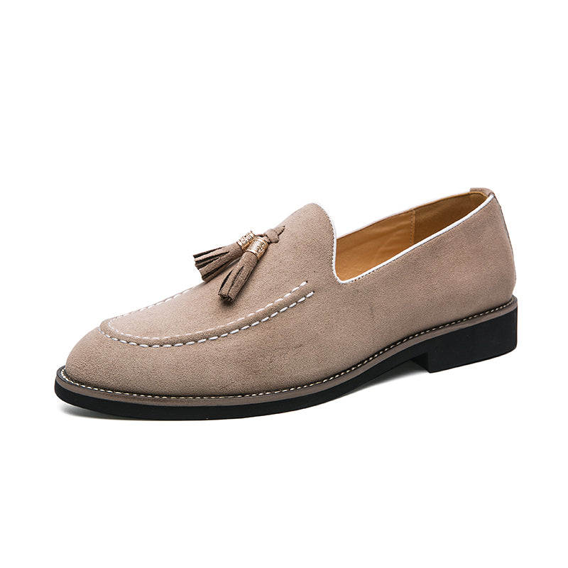 Suède loafers met kwastje in meerdere kleuren voor heren
