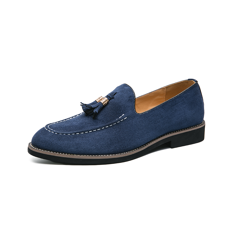 Suède loafers met kwastje in meerdere kleuren voor heren