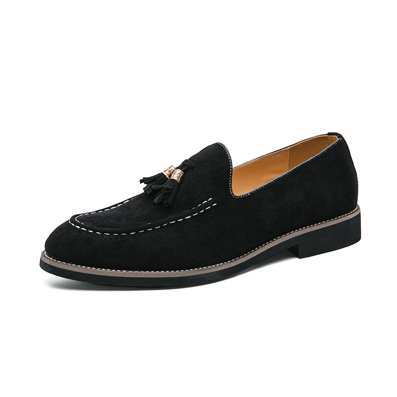 Suède loafers met kwastje in meerdere kleuren voor heren