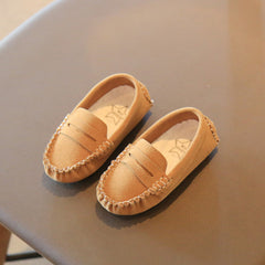 Mocassins in suèdelook voor jongens, Bruin