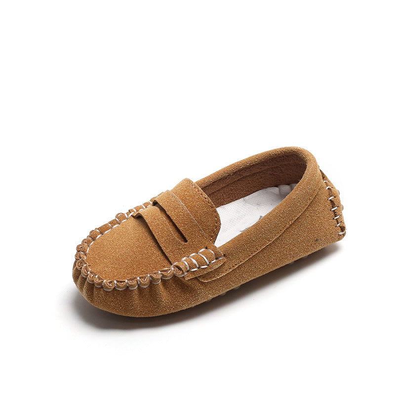 Mocassins in suède voor jongens
