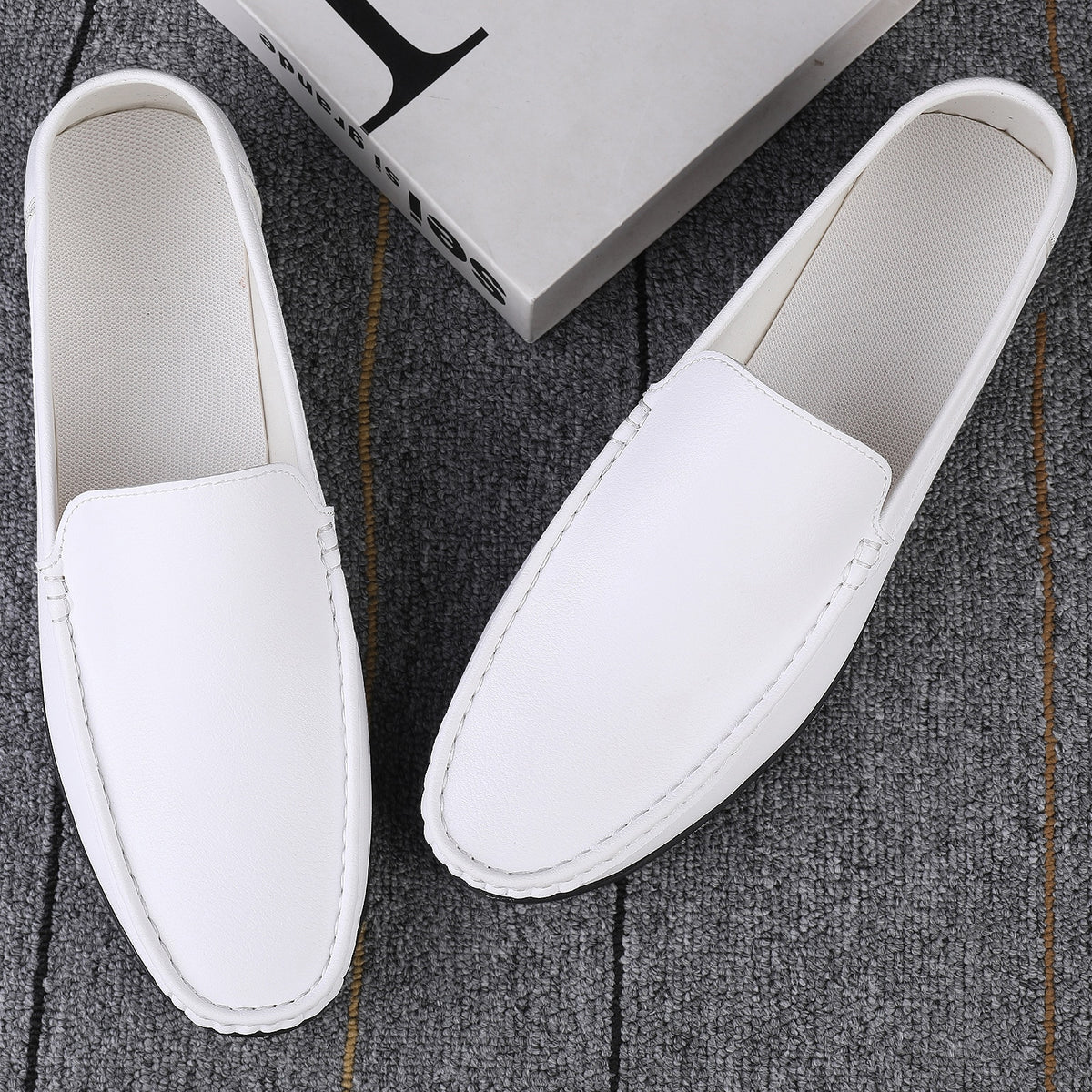 Super lichte mocassins in synthetisch leer voor heren