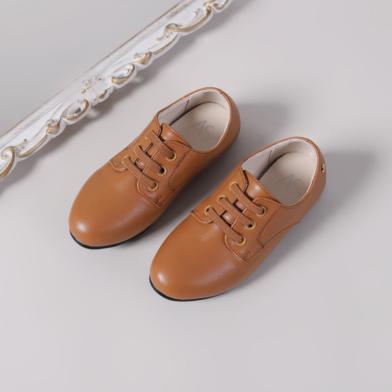 Geklede mocassins met elastische veters voor jongens