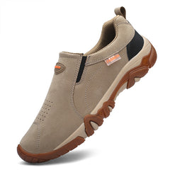 Orthopedische ademende loafers voor heren, Bruin