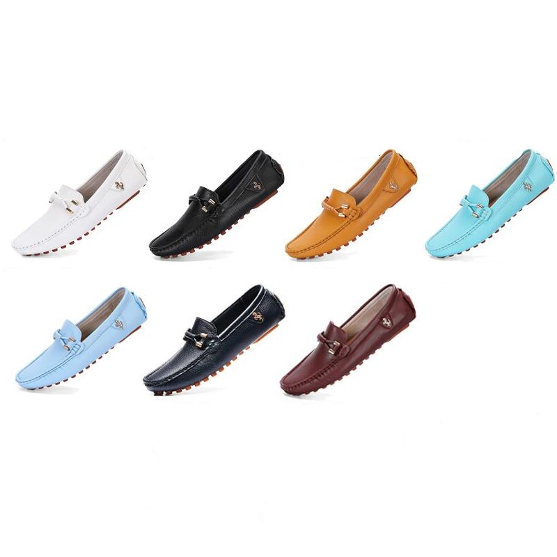 Trendy soepele mocassins in synthetisch leer voor heren