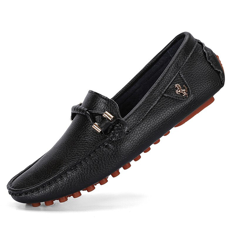 Trendy soepele mocassins in synthetisch leer voor heren