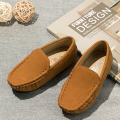 Lente- en zomermocassins voor jongens, Bruin