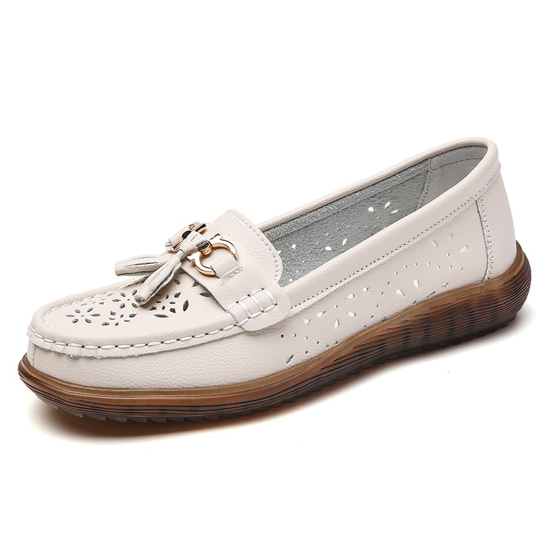 Dames instap loafers met kwastjes