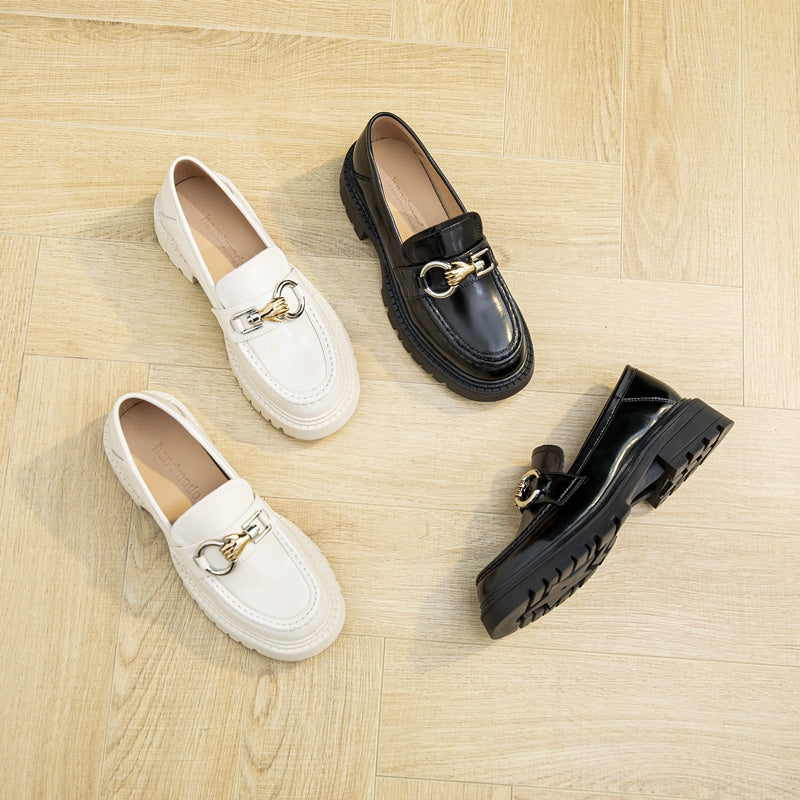 Instap loafers van kunstleer voor dames