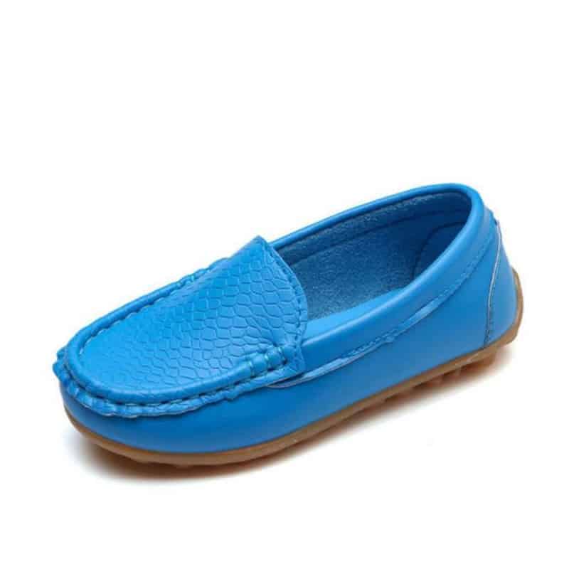 Waterdichte mocassins voor jongens in zacht leer