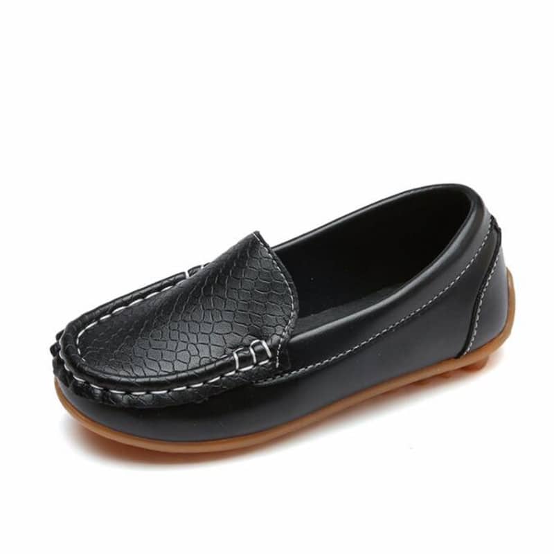 Waterdichte mocassins voor jongens in zacht leer