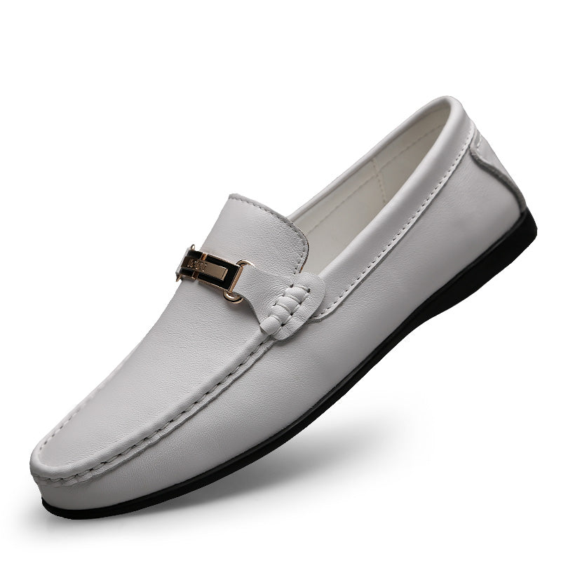 Soepele witte loafers voor heren