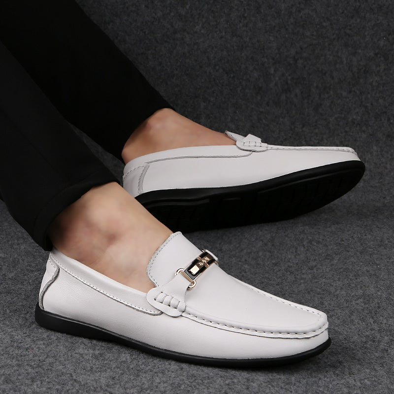 Soepele witte loafers voor heren
