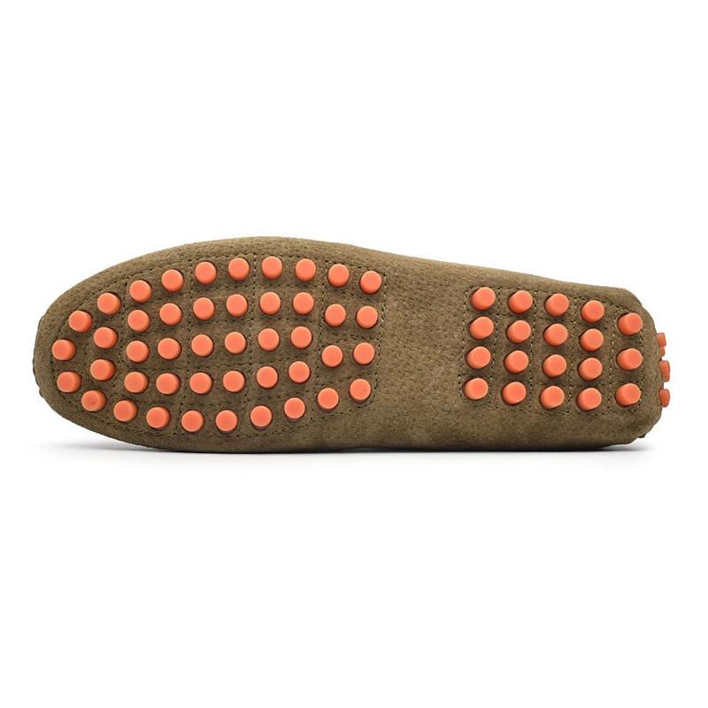 Soepele antislip suède loafers voor heren