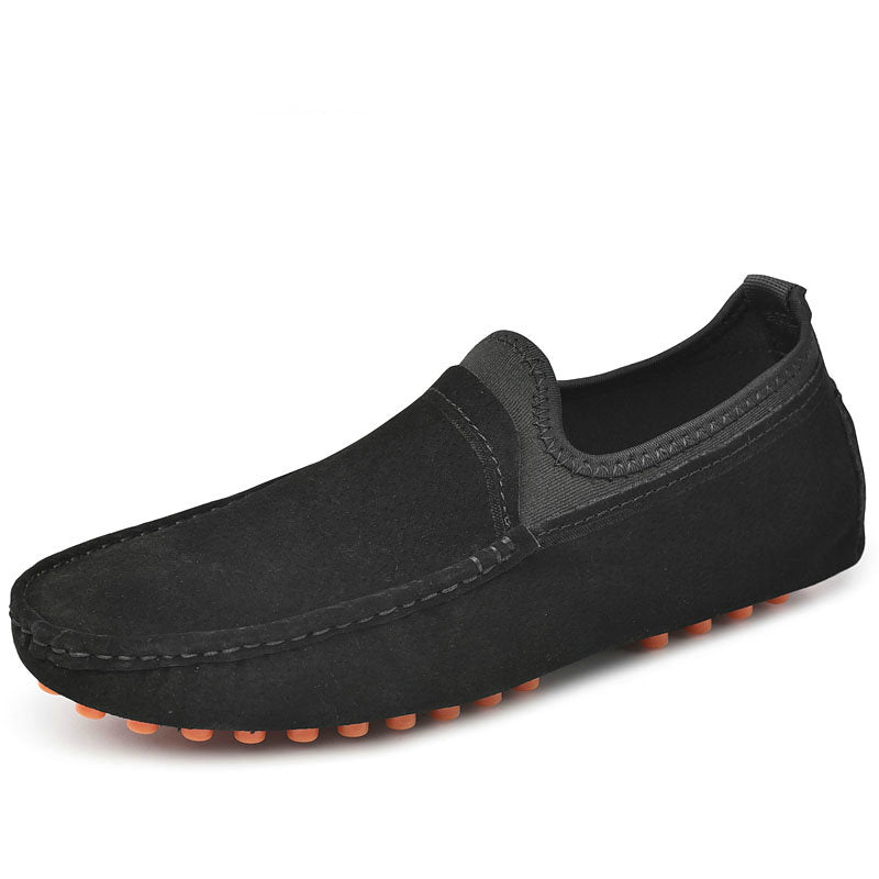 Soepele antislip suède loafers voor heren