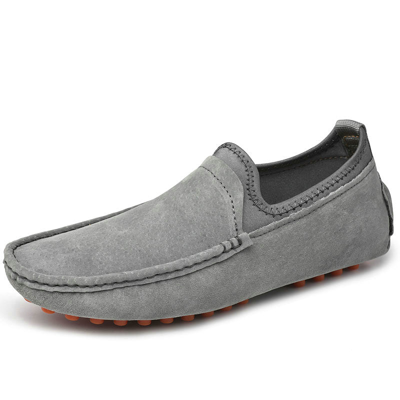 Soepele antislip suède loafers voor heren