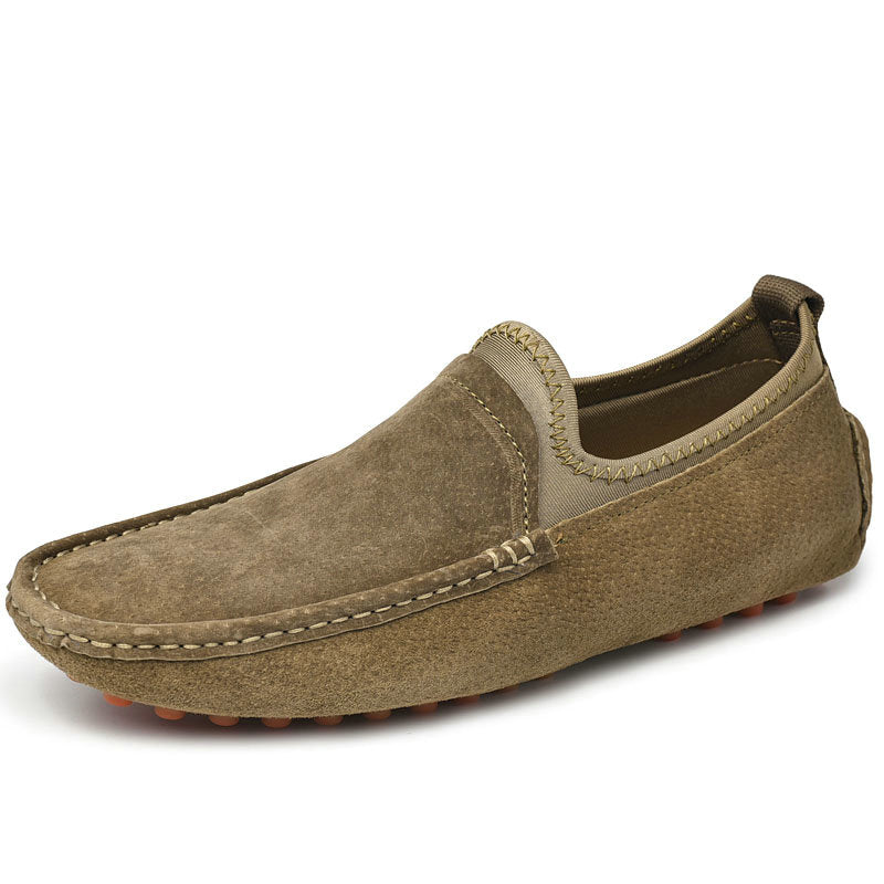 Soepele antislip suède loafers voor heren