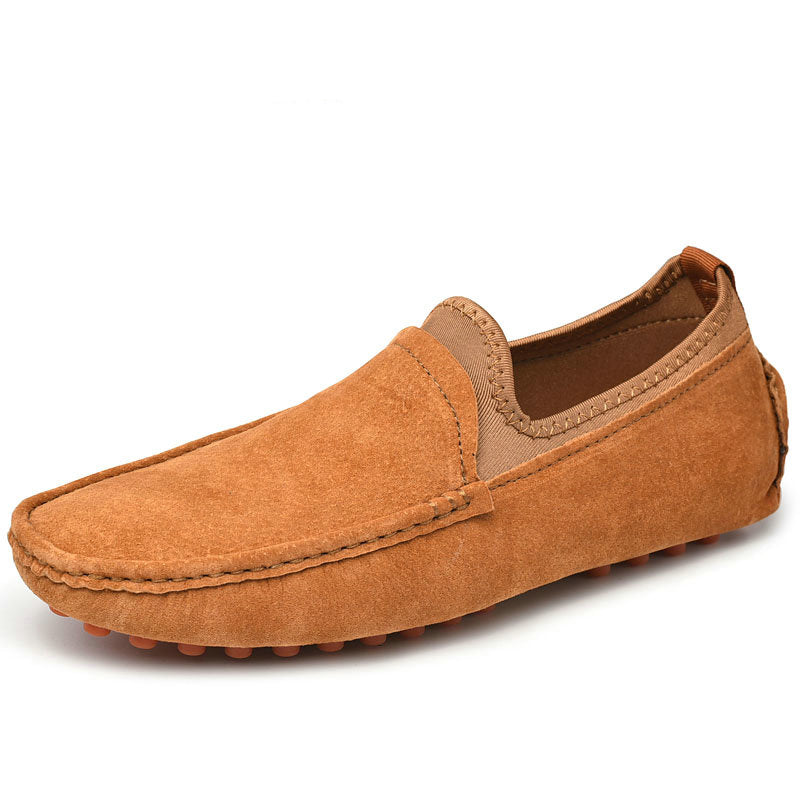 Soepele antislip suède loafers voor heren