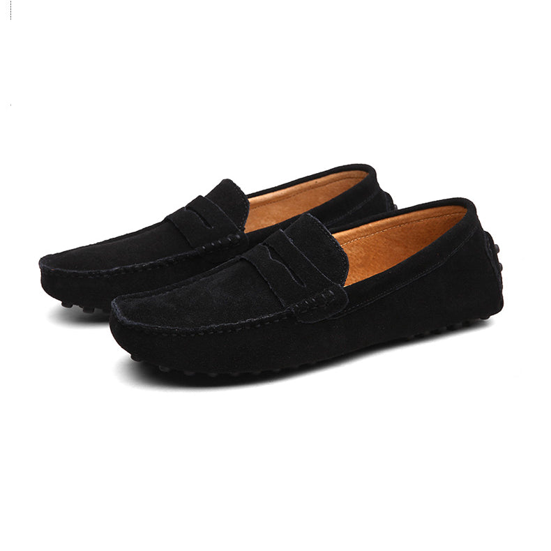 Soepele suède loafers voor heren