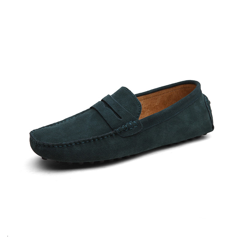 Soepele suède loafers voor heren