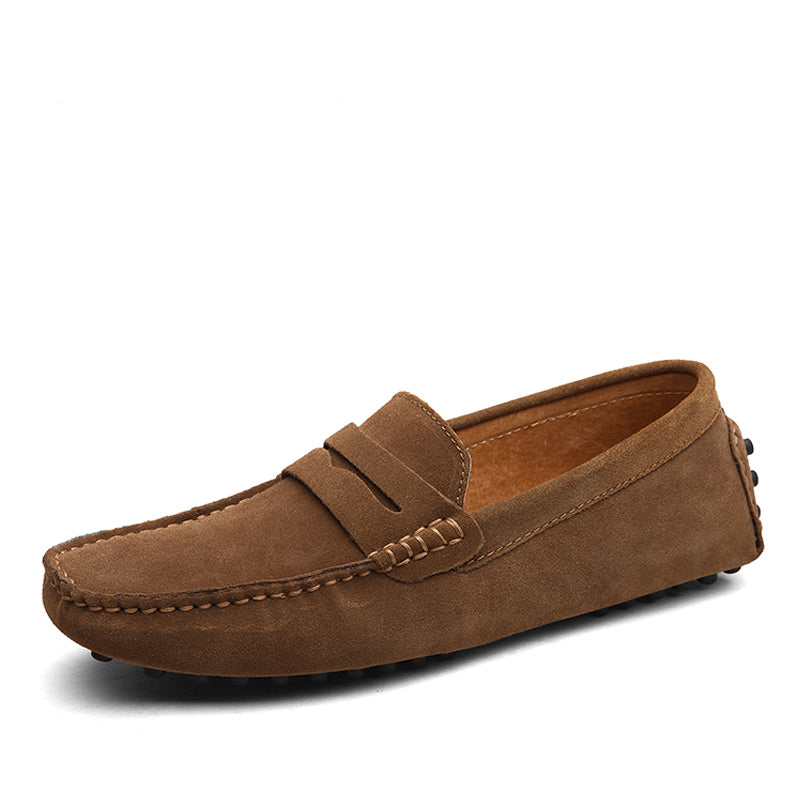 Soepele suède loafers voor heren