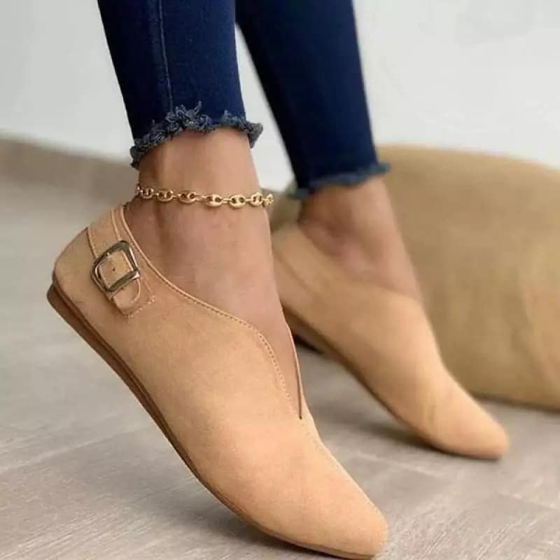 Zomermocassins in synthetisch suède voor dames