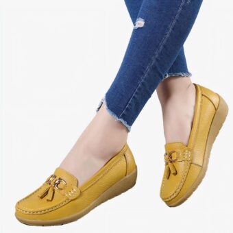 Op bootschoenen  geïnspireerde damesloafers