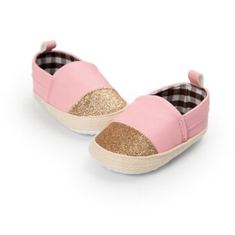 Tweekleurige mocassins voor babymeisjes