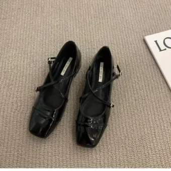 Comfortabele Mary Jane retro ballerina's voor vrouwen