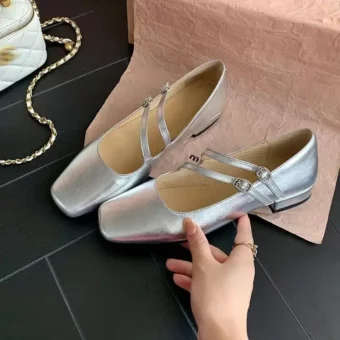 Mary Jane ballerina's van lakleer voor dames